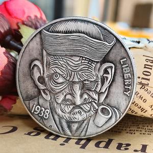 Fabricante de alta calidad 3D personalizado Bar moneda Vagrant antiguo plateado esmalte suave Metal artesanía desafío moneda para recuerdo - Product Image 1