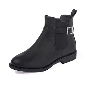 preto e marrom botas chelsea Suppliers-Venda de afastamento 2021 Senhoras Confortáveis botas mulheres negras de HarvestLand