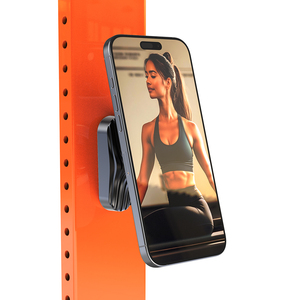Support de téléphone portable magnétique double face en alliage, portable, avec rotation à 360° et anti-vibration, pour voiturettes de golf et salles de sport - Product Image 2