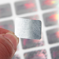 Autocollants Personnalisés Sceau Hologramme en Papier Argenté Brillant, Étiquettes Holographiques Imperméables pour Scellage d'Emballages