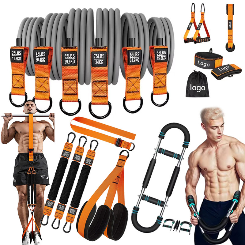 Fitness Bodybuilding Multicolor Resistance Band Home