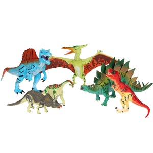 Jouets de figurines de dinosaures réalistes, 6 ensembles de dinosaures, petits jouets de dinosaures avec articulation mobile, ensemble de modèles d'animaux sauvages pour enfants - Product Image 5
