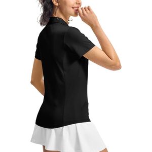 Polo de Golf para Mujer, Manga Corta, Cuello en V, Secado Rápido, Transpirable, Ligero, Deportivo - Product Image 3