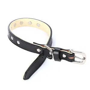 Leather Factory Manufacture Accessories Safe Buckle Metal D Ring Diamond Dog Collars Suppliers