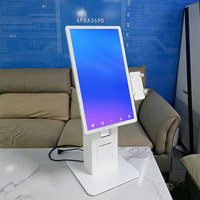 Kioscos de Pago de Autoservicio con Pantalla Táctil de Escritorio de 21.5, 23.6 y 27 Pulgadas, Impresora de Códigos QR Opcional, Soporte POS