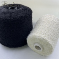RHZ Phantasie 1,3 cm Metallic Feder Nerz Garn 12nm/1 75% Polyester 25% Nylon zum Stricken