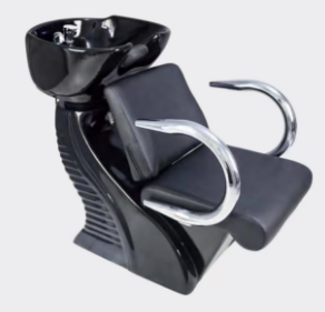 Meilleures ventes de mobilier de salon : Bac à shampoing moderne en cuir pour salon de coiffure - Product Image 2