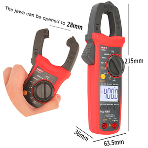 UT204+ Gerçek RMS Ampermetre Ekonomik Elektrik Amper Test Cihazı AC Amper 600A Akım Multimetre Dijital Pensampermetre Direnç Frekans - Product Image 3