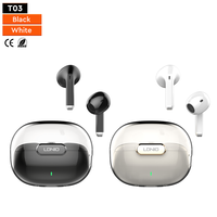Écouteurs sans fil LDNIO T03 semi intra-auriculaires Bluetooth 5.3 avec contrôle tactile Type-C, casque audio sans fil pour le sport et la musique