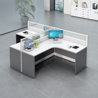 Bureau d'ordinateur modulaire moderne en panneaux de bois, table d'étude, poste de travail, ordinateur portable, pliable, petit espace, maison