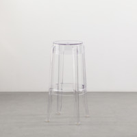 Chaise de tabouret en plastique transparente en cristal clair à des prix abordables vente en gros