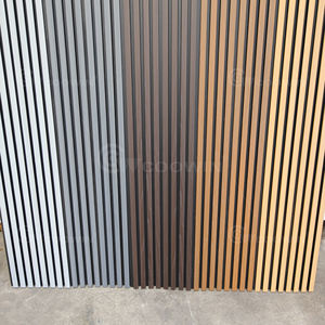 Wpc esterno rivestito da parete impermeabile all'aperto pannelli a parete scanalati in legno coestrusione - Product Image 2