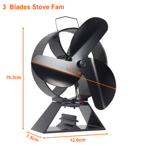 Ventilador de Chimenea de 3 Aspas, Accionado por Calor, para Chimenea de Leña, Gas, Horno, Estufa - Product Image 2