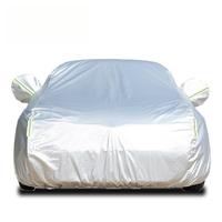 Housse de voiture en aluminium à trois couches, film PEVA, coton, imperméable, anti-poussière, housse de voiture complète