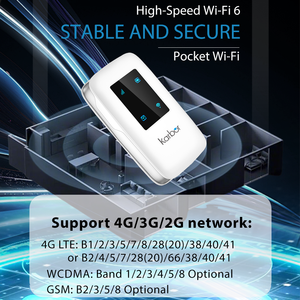 Routeur WiFi de poche Karbor MF837 LTE Mifis Cat4 Type-C Mini WiFi 6 2.4GHz certifié CE avec antennes intégrées pour entreprises/SOHO - Product Image 1