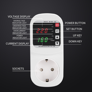 AC 220V/110V ayarlanabilir 16A dalgalanma koruyucusu İngiltere priz aşırı gerilim/düşük gerilim koruyucu tek fazlı PC güvenlik koruma - Product Image 4