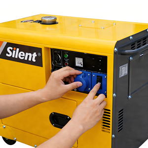 Дизельный бесшумный генератор, 5 кВт/<span class=keywords><strong>6</strong></span> кВт/7 кВт/8 кВт/10 кВт, для длительной работы, энергосберегающий, с возможностью индивидуальной настройки - Product Image 3