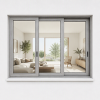 Fenêtres coulissantes en aluminium à double et triple vitrage trempé, résistantes aux ouragans, conformes à la norme AS2047, pour balcon
