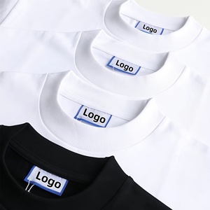 Camiseta de Alta Calidad de 400g con Cuello Ajustado, Estilo Urbano, 100% Algodón, para Hombre, Lisa, para Impresión Personalizada - Product Image 1