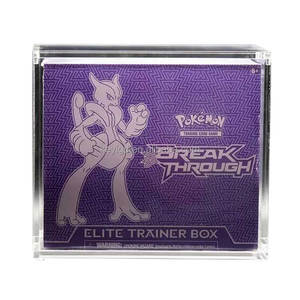 Bán buôn tùy chỉnh vuông Acrylic pokemoon Booster hộp Elite huấn luyện viên rõ ràng Acryl thẻ Trường hợp với nắp từ hiện đại phong cách di động - Product Image 1