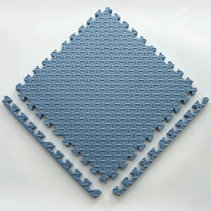 Tuiles de sol en mousse EVA à emboîtement, motif en T, 60x60, pour garage, salle de sport, exercice physique, sol souple - Product Image 2