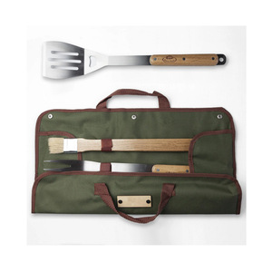 Bolsa de herramientas para barbacoa al aire libre, bolsa portátil de acero inoxidable para cubiertos de barbacoa, bolsa de accesorios personalizable para picnic y barbacoa. - Product Image 4