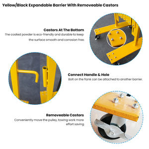 Katlanır geçici crocrokontrol bariyeri genişletilebilir güvenlik trafik Metal barikat katlanır bariyer çit satılık - Product Image 2