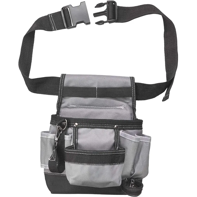 Heavy Duty Nylon Tool Waist Bag Holster with Adjustable Waist Belt