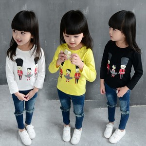 Ropa de <span class=keywords><strong>manga</strong></span> <span class=keywords><strong>larga</strong></span> para niños, camiseta personalizada con diseño de dibujos animados - Product Image 1