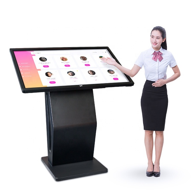 New Design 22 43 55 Inch Android Multi Touch Screen Kiosk with Printer