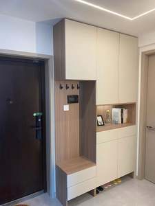 Customized Wooden <b>Shoe</b> Rack Cabinet with Strip Light for Indoor and Outdoor for Living Room Bedroom Entrance or Hall Storage - Product Image 6