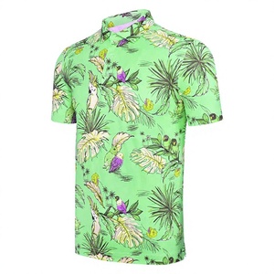 T-shirt polo tendance été 2022, design hawaïen, col en V, protection UV, séchage rapide, impression numérique écologique, impression personnalisée, sportif - Product Image 1