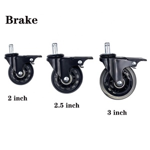 ล้อเก้าอี้สำนักงานแบบ <span class=keywords><strong>Omni</strong></span> Pu สำหรับเก้าอี้สำนักงาน สีขาวอ่อน สไตล์ Gery พร้อมระบบล็อค ล้อเก้าอี้สำนักงานแบบ Universal Stem - Product Image 5