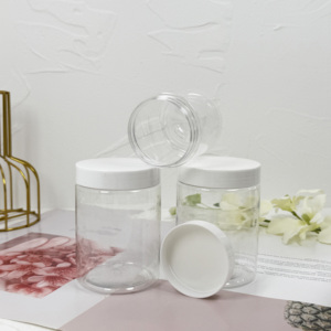 Vente en gros de pots en plastique PET transparent de qualité alimentaire, emballage de thé en émulsion cosmétique réutilisable - Product Image 4