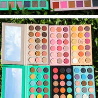 Palette de fards à paupières minéraux quatre saisons en gros, personnalisable, marque privée, sans cruauté, poudre scintillante waterproof