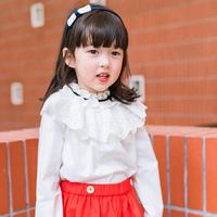 Ensemble chemise et jupe rouge pour poupée victorienne Hidehanky pour enfants, avec dentelle à œillets et volants, manches longues, tenue décontractée de princesse, vente en gros usine