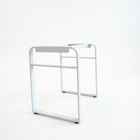 Base de table en acier au carbone blanc en forme de U, robuste et minimaliste, pour bureau, salon extérieur, hôpital, cuisine