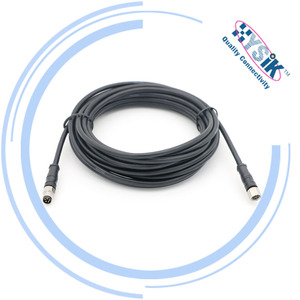 M8 Düz Erkek-Dişi Konnektör Kablosu Korumalı Sinyal Kablosu - Product Image 2