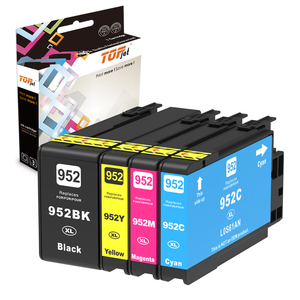 Cartouche d'encre couleur Topjet 956XL 956 952 XL Premium compatible avec les imprimantes HP952XL <span class=keywords><strong>HP</strong></span> 952XL <span class=keywords><strong>OfficeJet</strong></span> <span class=keywords><strong>Pro</strong></span> <span class=keywords><strong>7740</strong></span> 8710 7720 - Product Image 1
