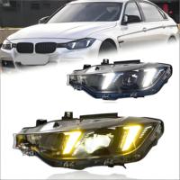 Feux avant LED JY pour Série 3 F30 F31 F35 2013-2015, type « Snake-eye », 12V 6000K, Plug & Play, éclairage de conduite LED pour voiture, phare F30