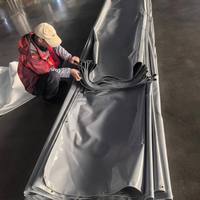 Bâche en PVC éco-responsable enduite, imperméable, résistante aux déchirures et ignifuge pour tentes de camping et événements, certifiée ISO