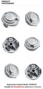 ฝาครอบหัวตัดหญ้าแบบหนาพิเศษ 6 ชิ้น รุ่น 90588530 RSBD-01 HDL สีดำ สำหรับเครื่องตัดหญ้า DECKER STC5433 STC5433PC - Product Image 4