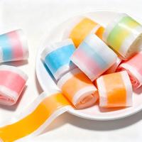 Permen Gulung Buah EJOUA Kemasan Individual Rasa Campuran Stroberi Mangga Blueberry Lembut Kenyal Kotak Grosir Camilan