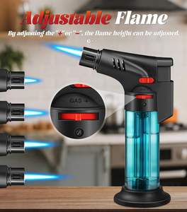 <b>Torch</b> Lighter Rechargeable Plastic Mini Refillable Windproof Lighters for Candle Fireplace Grill - Product Image 2