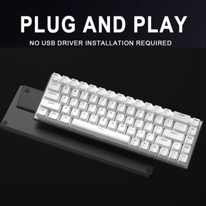 Clavier mécanique portable filaire USB blanc personnalisable pour les joueurs - Product Image 4