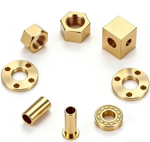 Pièces usinées CNC sur mesure en laiton, usinage par électroérosion à fil, tournage 3D, fraisage, composants métalliques filetés, brides, écrous, traitement de surface PVD pour - Product Image 4