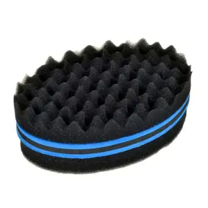 Brosse en éponge pour hommes et femmes, outil de coiffeur personnalisé, dreadlock, pour cheveux bouclés