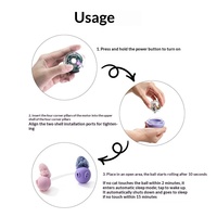 Balle électrique intelligente et interactive pour chat, jouet molaire apaisant en TPR pour animaux de compagnie pour chats