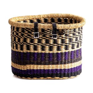 Cesta de mimbre vintage tejida a mano al por mayor de fabricante vietnamita, organizador de almacenamiento ecológico para decoración del hogar y bicicletas - Product Image 1