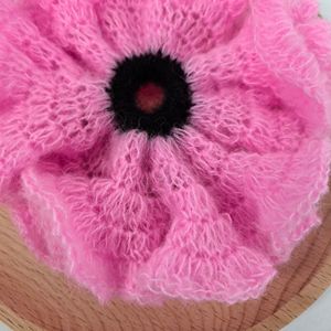 Coleteros de Ganchillo Hechos a Mano Coloridos al por Mayor para Mujer - Bandas para el Cabello Plisadas y Onduladas de 10 cm, Accesorios de Tela con Borde Ondulado de Moda - Product Image 3